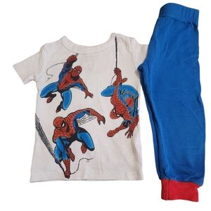 Spider-Man Graphic Short Sleeve Shirt with Pants 3T Pajama Set
